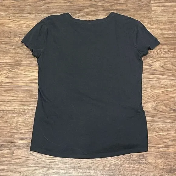 Marilyn Monroe V-neck Tshirt Black Icon Actress Fashionista Blonde Dreamer Large - Picture 5 of 6